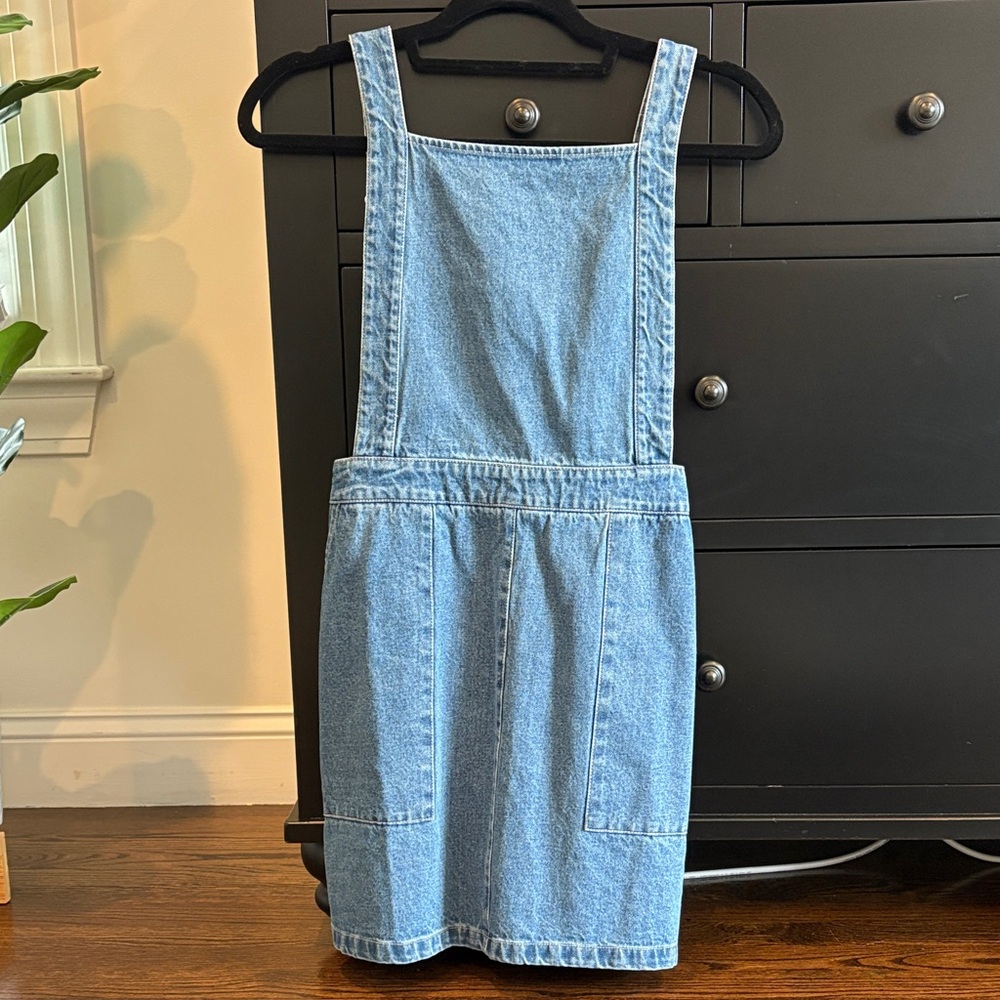 Lulu's Light Blue Denim Overall Dress